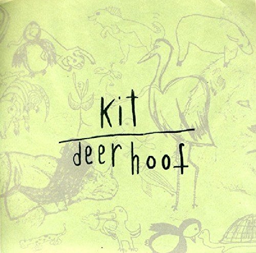 Album cover for Kit by Deerhoof, featuring sketched animal illustrations.