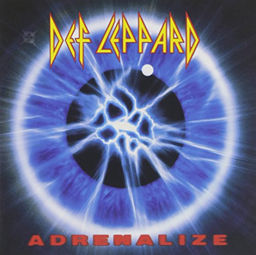 Def Leppard “Adrenalize” CD cover: an eye with electric sparks.