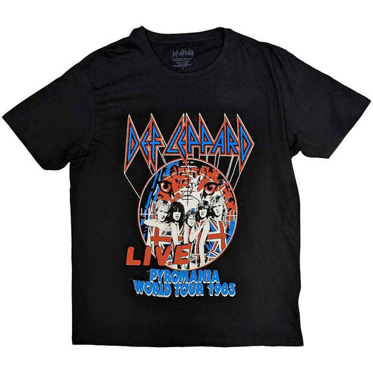 Black Def Leppard tour t-shirt, featuring tour imagery, size XX-Large.