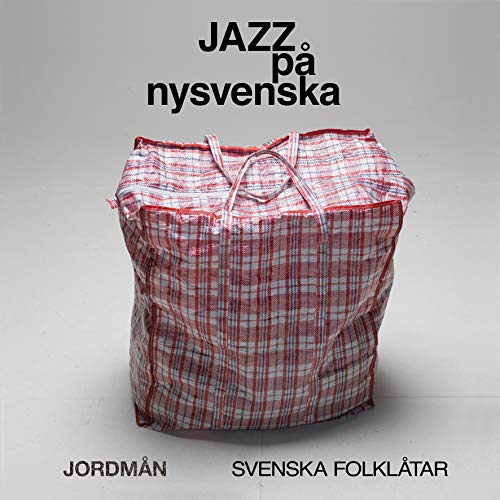 Vinyl record cover with red and white plaid bag illustration.