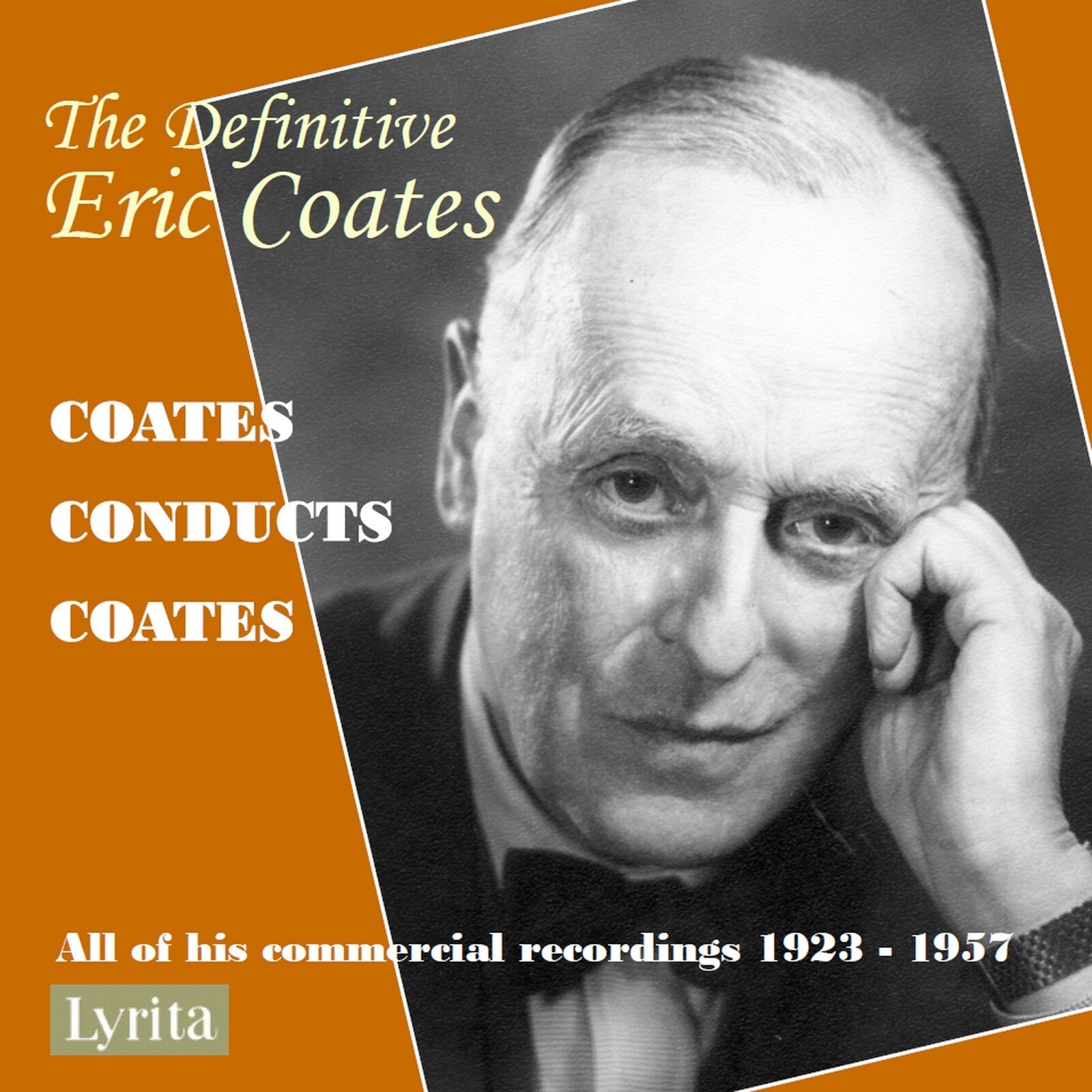 CD cover featuring a portrait of composer Eric Coates in black and white.