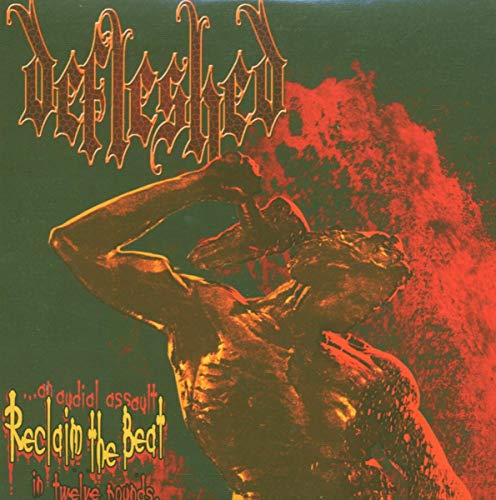 CD cover for Defleshed’s “Reclaim The Beat” with abstract, dark imagery.