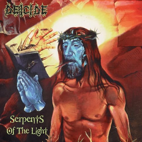 Album cover for Deicide’s “Serpents Of The Light” featuring a crowned figure.