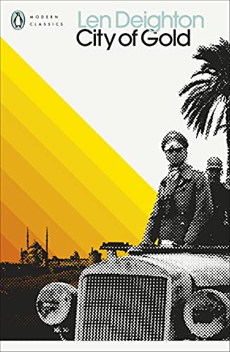 Book cover: "City of Gold" with a vintage car and palm trees.