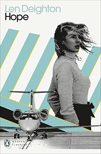 Book cover: “Hope” by Len Deighton, featuring a woman and helicopter.
