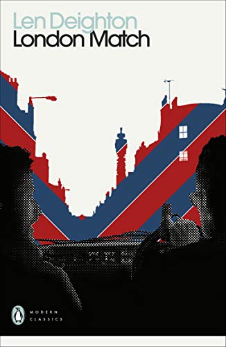 Book cover: "London Match" by Len Deighton, abstract cityscape design.