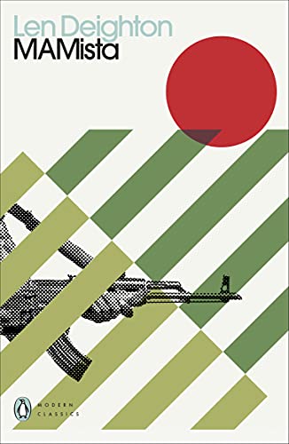 Book cover: "MAMista" by Len Deighton, with red circle and gun imagery.