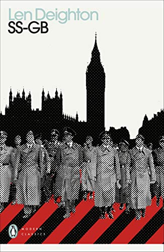 Book cover: "SS-GB" with silhouetted figures, Big Ben, and red stripes.