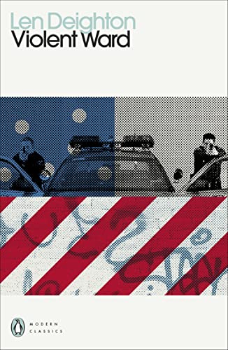Book cover: "Violent Ward" with police cars and abstract red stripes.