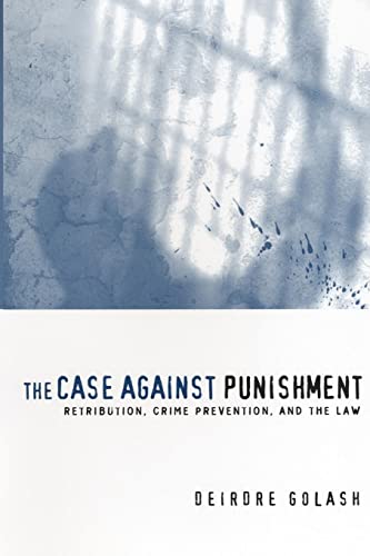 Book cover: "The Case Against Punishment" by Deirdre Golash, blue textured background.
