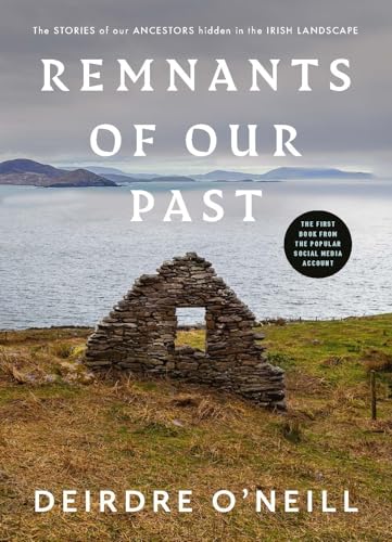 Book cover: Irish landscape with stone ruin and title "Remnants of Our Past".