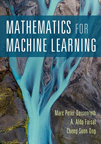 Book cover: "Mathematics for Machine Learning" with blue branching design.