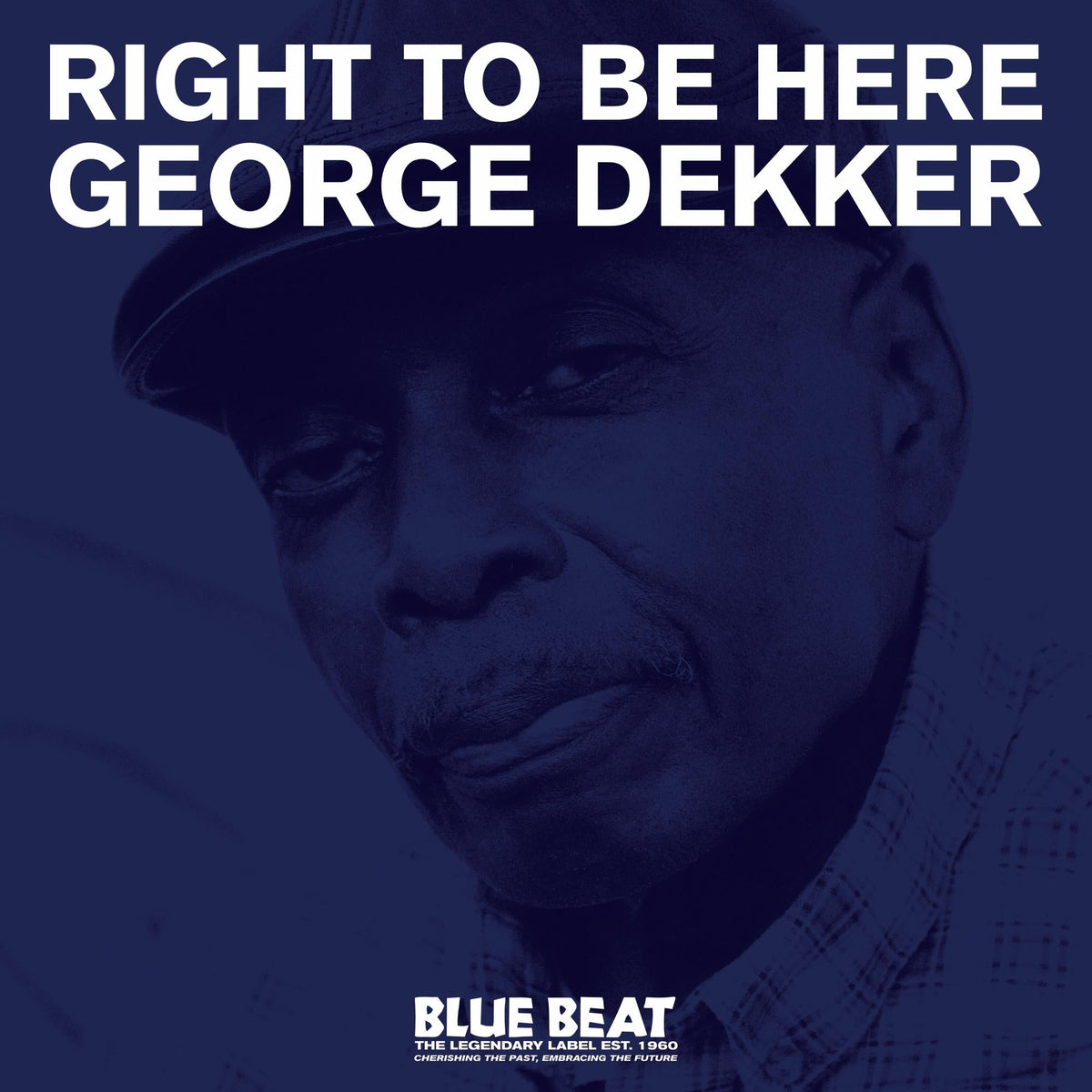CD cover for George Dekker’s “Right To Be Here” featuring his portrait.