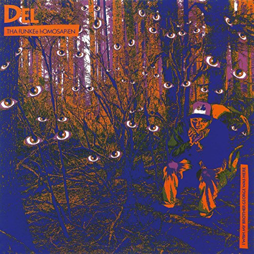 Album cover for Del Tha Funkee Homosapien featuring eyes and a figure.