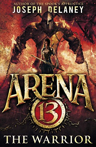 Book cover: warrior woman with sword, giant armored figure, fiery background.