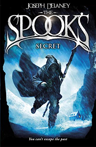 A hooded figure with a staff walks through a snowy landscape on a book cover.