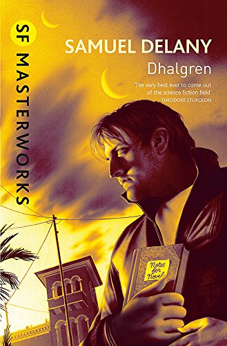 Book cover art featuring a man holding a notebook against a yellow sunset sky.