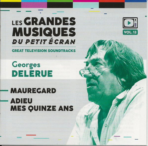 CD cover featuring composer Georges Delerue and text in French.