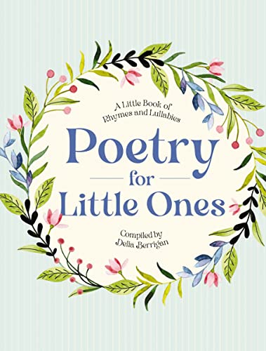 Book cover with floral wreath and title “Poetry for Little Ones”.