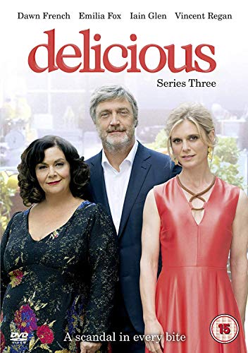 DVD cover for "Delicious Series 3" featuring three main actors standing together.