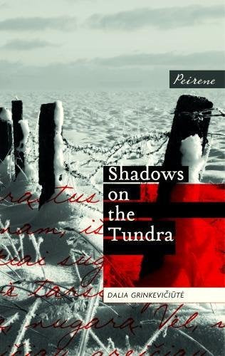 Book cover: snowy tundra landscape with barbed wire and red text.