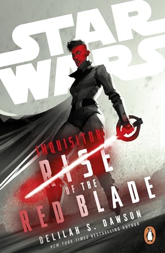 Book cover featuring a female Inquisitor holding a red lightsaber.