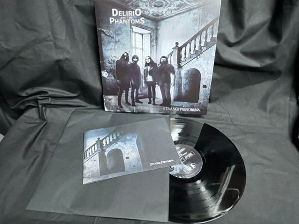 Vinyl record and album cover for "Delirio And The Phantoms - Strange Phenomena.