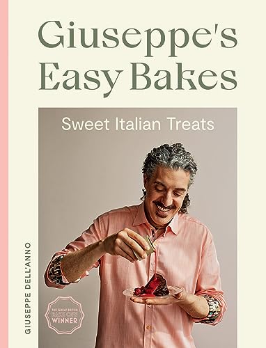 Cookbook cover featuring chef Giuseppe Dell'Anno and baked dessert.