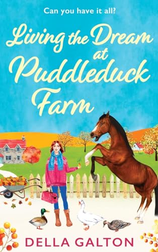 Book cover featuring a woman, horse, ducks, and a rural landscape.