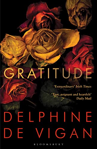 Book cover with wilted red and yellow roses, titled "Gratitude".