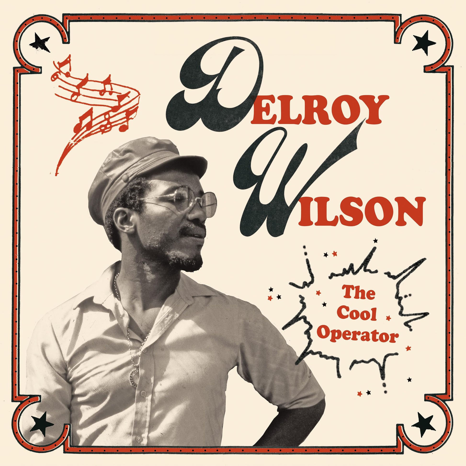 CD cover featuring portrait of Delroy Wilson in a cap and suit.