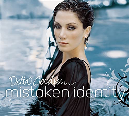 Delta Goodrem album cover, portrait of a woman in water.