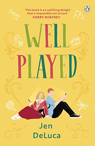 Yellow book cover featuring a man and woman sitting back-to-back using smartphones.