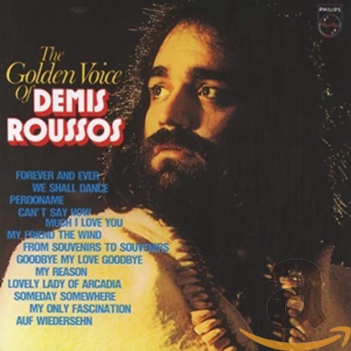 CD cover featuring a portrait of Demis Roussos with song titles listed.