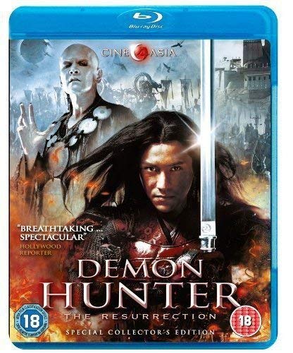 Blu-ray cover for "Demon Hunter - The Resurrection" featuring two figures.