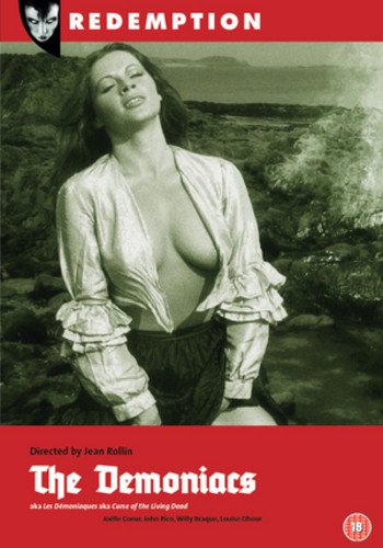 DVD cover for "Demoniacs" featuring a woman in a historical setting.