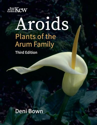 Book cover featuring a white arum lily and title "Aroids.