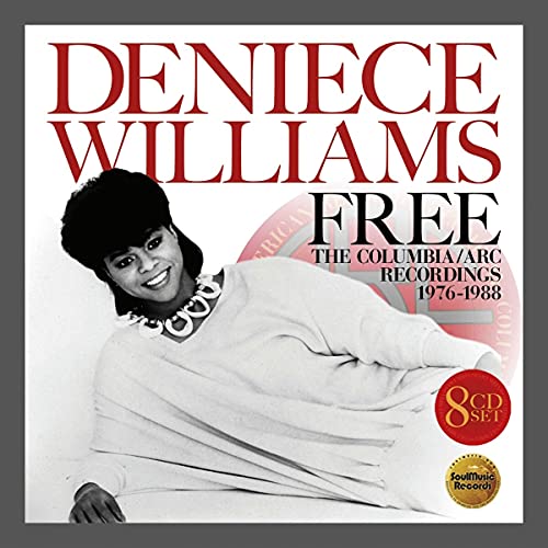 Deniece Williams album cover, "Free," featuring a portrait of the singer.