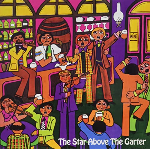 Colorful folk art CD cover depicting musicians in a pub scene.