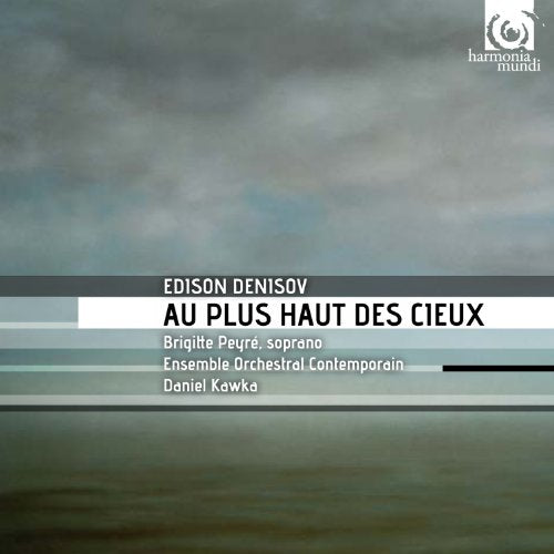 CD cover for "Denisov: Au plus haut des cieux" with stormy sky.