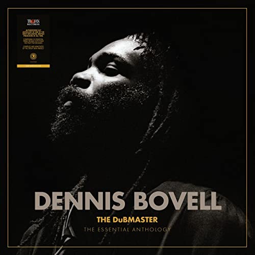 Black and white portrait of Dennis Bovell, album cover for “The DuBMASTER.”