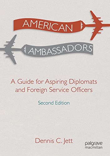 Book cover: "American Ambassadors," featuring airplanes and text about diplomacy.