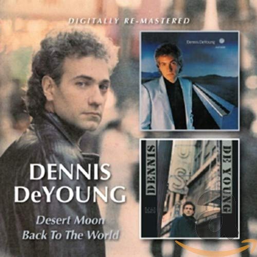 CD cover featuring Dennis DeYoung with two smaller album art inserts on the right.