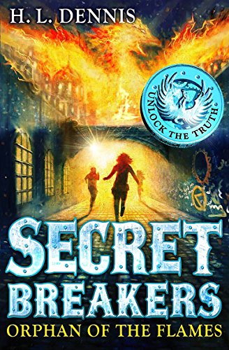Book cover: figures running through a tunnel with flames above.