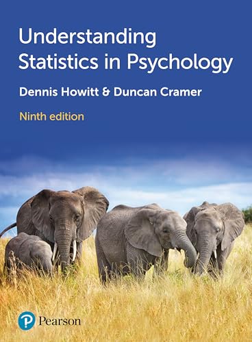 Book cover: "Understanding Statistics in Psychology" with elephants.