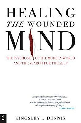 Book cover: "Healing the Wounded Mind" with a cracked red line design.