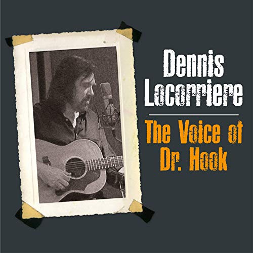 Vinyl album cover with black and white photo of man playing guitar and singing.