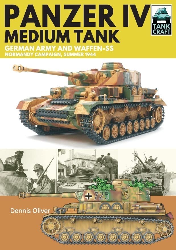 Panzer IV tank cover with historical photos, detailing the Normandy campaign.