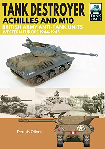 Book cover featuring a model M10 tank destroyer and historical photos of British tanks.