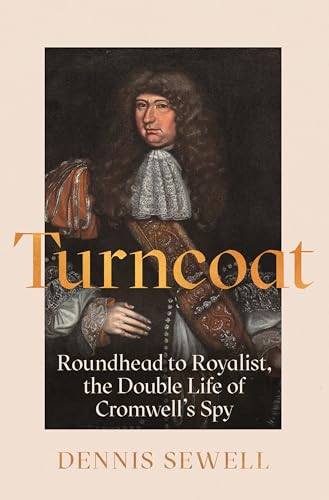 Book cover: portrait of a man with long hair and the title "Turncoat".